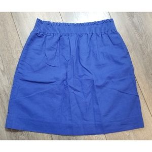 Womens J.Crew Linen-Cotton Sidewalk Mini Skirt 4